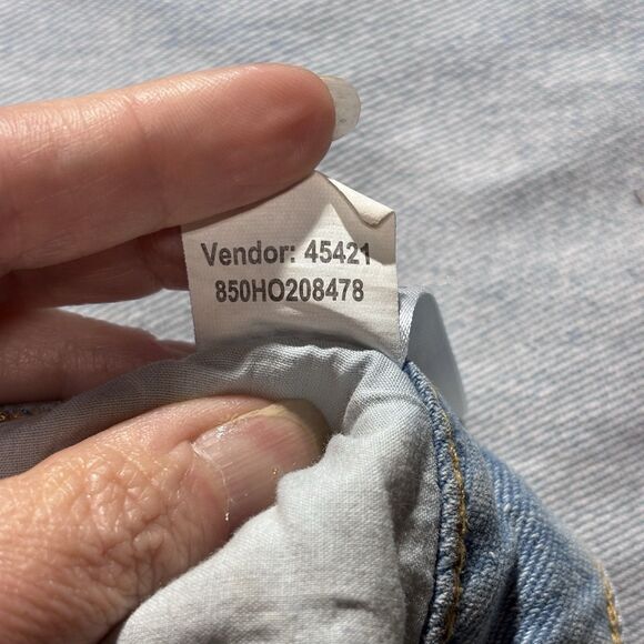 PacSun Women’s Denim Joggers Size 26 Two-Tone Light/Dark Wash - Picture 9 of 16